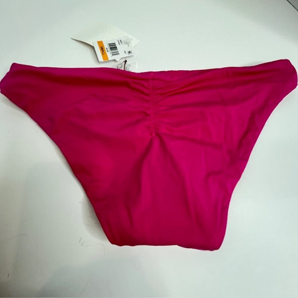 Becca Raspberry Ruched Swim Bottom Separates Small - Picture 9 of 10